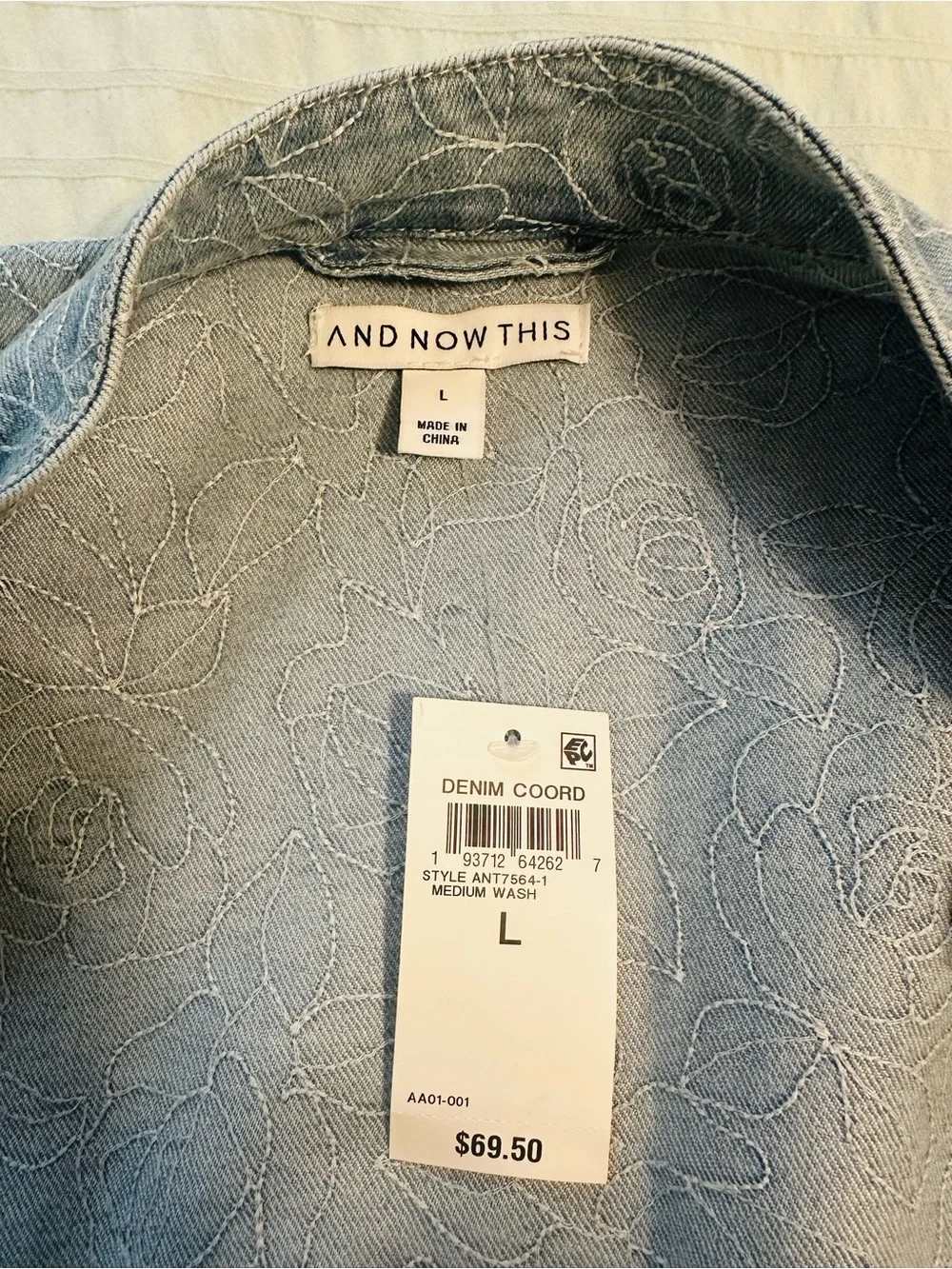 And Now This cropped denim
